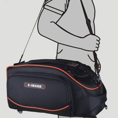 E-Image Oscar S80 Backpack DV Shoulder Mounted Camera Bag for DSLR Camera and Camcorder